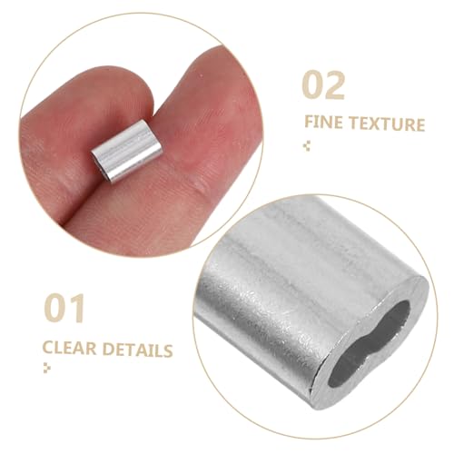 Ciieeo 200 Stück Aluminium Crimphülsen Doppelhülsen für Drahtseil Kabel Wetterbeständig Vielseitig Einsetzbar für Outdoor Schnelle Installation und Sichere Verbindung Ciieeo 200 Stück Aluminium Crimphülsen Doppelhülsen für Drahtseil Kabel Wetterbeständig Vielseitig Einsetzbar für Outdoor Schnelle Installation und Sichere Verbindung von Ciieeo
