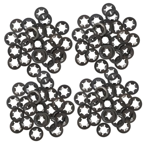 Ciieeo 210 Stück Teiliges Kohlenstoffstahl Innenzahn Sicherungsscheiben Hochpräzise Befestigungsringe mit Federkraft Vielseitig für Maschinen und Industrie Langlebige Klemmringe zur von Ciieeo