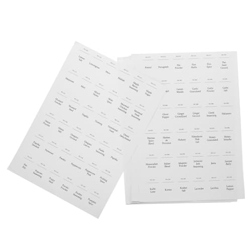 Ciieeo 216Stücke Gewürzaufkleber wasserdichte Ölbeständige Etiketten für Gewürzgläser Selbstklebende Küchenetiketten Einfach Anzuwenden für Vorratsbehälter Einmachgläser Ciieeo 216Stücke Gewürzaufkleber wasserdichte Ölbeständige Etiketten für Gewürzgläser Selbstklebende Küchenetiketten Einfach Anzuwenden für Vorratsbehälter Einmachgläser von Ciieeo