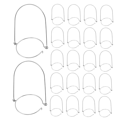 Ciieeo 24 Stücke Teiliges Edelstahl-mason-jar-drahtgriffe Rostfreie Einmachglas-hänger für Standardöffnung Ergonomische Küchenzubehör-halterung zum Einfachen Aufhängen und Tragen von Ciieeo