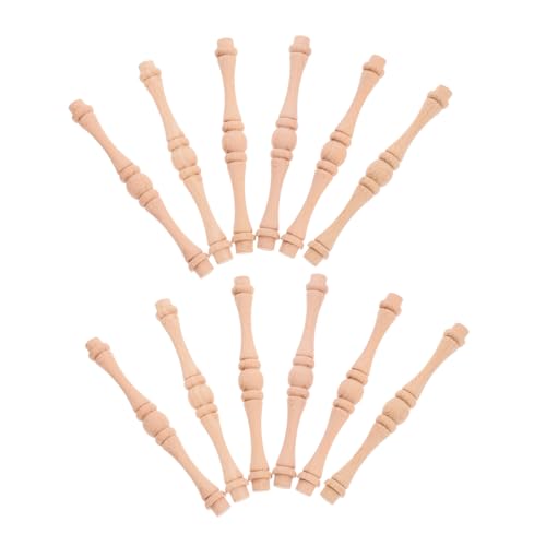 Ciieeo 25 Stück Teiliges Holz-Baluster Treppen-spindeln Geschnitzte Holzsäulen in Flaschengrün-Form Naturbelassen Leicht zu Montieren für Möbel Schränke und Holzhandwerk Ciieeo 25 Stück Teiliges Holz-Baluster Treppen-spindeln Geschnitzte Holzsäulen in Flaschengrün-Form Naturbelassen Leicht zu Montieren für Möbel Schränke und Holzhandwerk von Ciieeo