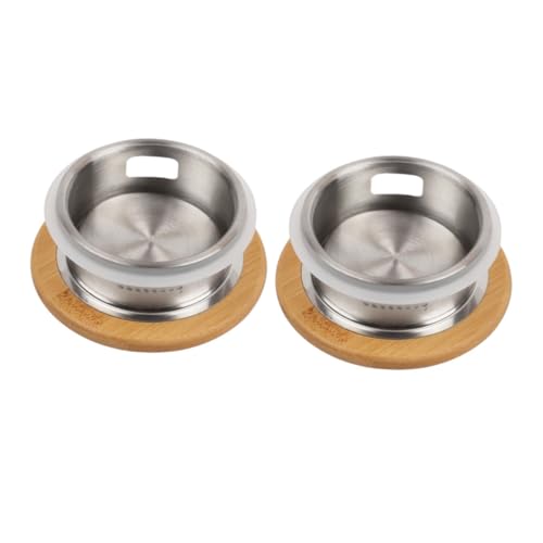 Ciieeo 2St Deckel der Kaltwasserflasche Trinkdeckel Saftkrug Deckel Mischen von Krugsaftkrügen -Karaffe teefilter Tea Filter Deckel im Filterdesign versiegelter Deckel Bambus von Ciieeo