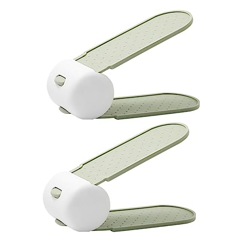 Ciieeo 2Stücke Doppelschicht Schuhregal Verstellbarer Schuhhalter aus Hochwertigem Rutschfestes Design für Platzsparende Aufbewahrung für Zuhause und Schuhgeschäfte von Ciieeo