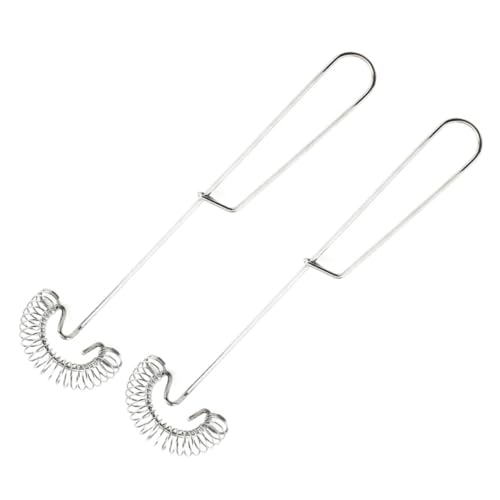 Ciieeo 2Stücke Handmixer Multifunktionaler Eier und Milchschneebesen Federwindungsdesign für Gleichmäßiges Rühren Praktischer mit Aufhängung von Ciieeo