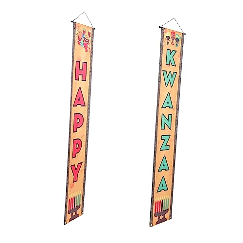Ciieeo 2stücke Kwanzaa Türbanner Wiederverwendbare Dekoration Für Eingangstüren Fenster Und Wände Festliche Kwanzaa-hausdekoration Für Innen Und Außenbereiche von Ciieeo