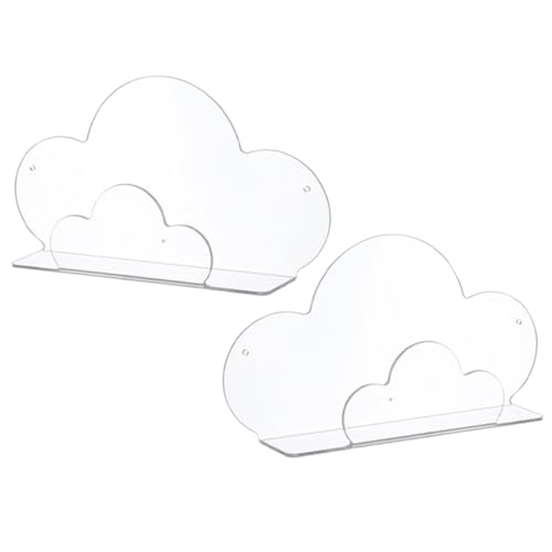 Ciieeo 2stücke Wandregal Wolkenform Transparentes Floating Shelf Für Badezimmer Küche Schlafzimmer Modernes Wandregal Zur Aufbewahrung Und Dekoration Einfache Montage Ohne Bohren Ciieeo 2stücke Wandregal Wolkenform Transparentes Floating Shelf Für Badezimmer Küche Schlafzimmer Modernes Wandregal Zur Aufbewahrung Und Dekoration Einfache Montage Ohne Bohren von Ciieeo