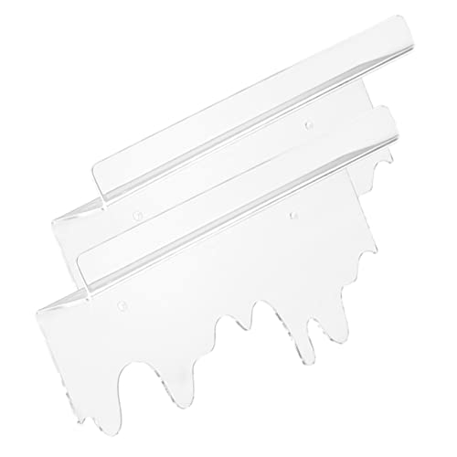 Ciieeo 2Stücke Wandregal Transparent Schwebendes Regal für Badezimmer Schlafzimmer und Wohnzimmer zur Aufbewahrung von Kosmetik Büchern und Deko Platzsparend und Ciieeo 2Stücke Wandregal Transparent Schwebendes Regal für Badezimmer Schlafzimmer und Wohnzimmer zur Aufbewahrung von Kosmetik Büchern und Deko Platzsparend und von Ciieeo