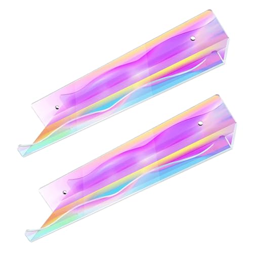 Ciieeo 2 Stücke Wandregal aus Robustem Schwebendes Regal zur Wandmontage Vielseitig für Küche Badezimmer Wohnzimmer Transparent Installieren von Ciieeo