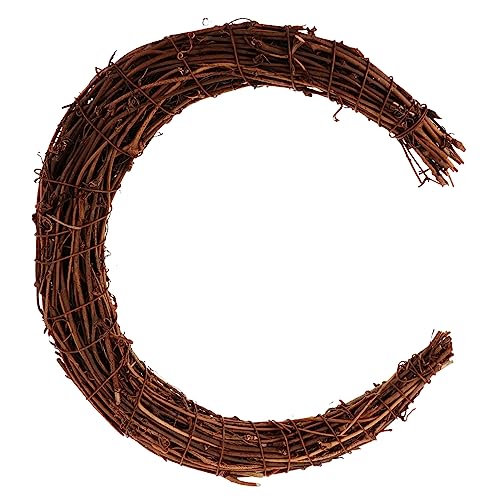 Ciieeo 2st Handgewebte Rattanringe Weinrebenkranz in Mondform Mondförmiger Rattankranz Mondförmiger Kranz Blumen-Arrangement-Ring Türkranz Reifen Kranzring Aus Weinreben Blumendekoration Ciieeo 2st Handgewebte Rattanringe Weinrebenkranz in Mondform Mondförmiger Rattankranz Mondförmiger Kranz Blumen-Arrangement-Ring Türkranz Reifen Kranzring Aus Weinreben Blumendekoration von Ciieeo