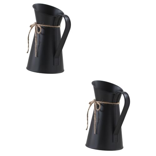 Ciieeo 2st Schwarze Milchflaschenvase Blumenvase Blumentöpfe Schmücken Blumentopf Pflanztöpfe Blumenkübel Rustikale Vase Rustikaler Blumeneimer Vase Für Tisch Blumenbehälter Metall Ciieeo 2st Schwarze Milchflaschenvase Blumenvase Blumentöpfe Schmücken Blumentopf Pflanztöpfe Blumenkübel Rustikale Vase Rustikaler Blumeneimer Vase Für Tisch Blumenbehälter Metall von Ciieeo