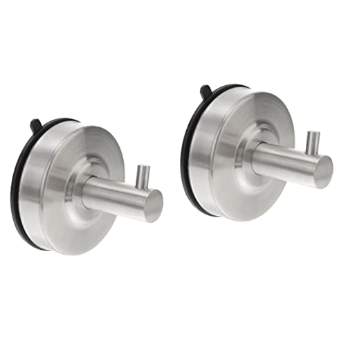 Ciieeo 2stücke Hängender Saugnapfhaken Rostfreier Praktischer Haken Für Handtücher Kleidung Und Für Badezimmer Und Küche Installieren Kein Bohren Erforderlich Ciieeo 2stücke Hängender Saugnapfhaken Rostfreier Praktischer Haken Für Handtücher Kleidung Und Für Badezimmer Und Küche Installieren Kein Bohren Erforderlich von Ciieeo