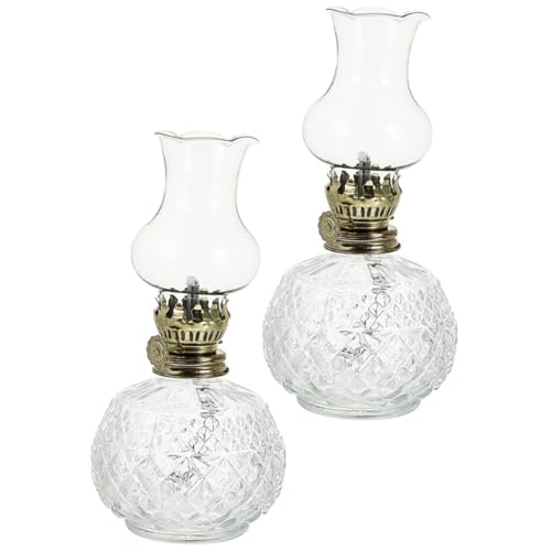 Ciieeo 2stücke Kerosinlampe Vintage Glas Petroleumlampe Retro Öllampe Innenbereich Hochzeit Deko Tischaufsteller Buddha Anbetung Zuhause Ciieeo 2stücke Kerosinlampe Vintage Glas Petroleumlampe Retro Öllampe Innenbereich Hochzeit Deko Tischaufsteller Buddha Anbetung Zuhause von Ciieeo