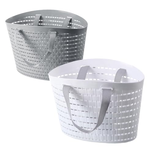 Ciieeo 2stücke Tragbare Badezimmerablage Kunststoff Wäschekorb Mit Praktischem Lochdesign Für Badezimmerorganisation Und Wäscheaufbewahrung Ciieeo 2stücke Tragbare Badezimmerablage Kunststoff Wäschekorb Mit Praktischem Lochdesign Für Badezimmerorganisation Und Wäscheaufbewahrung von Ciieeo