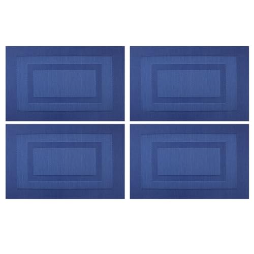 Ciieeo 3 Sätze Hausbedarf Geschirr Tischsets Für Den Tisch Nicht Tischset Teller Waschbare Fußmatten Tischmatten Korkmatten Tischsets Und Untersetzer Essmatten Placemats PVC 4 Stück * 3 von Ciieeo