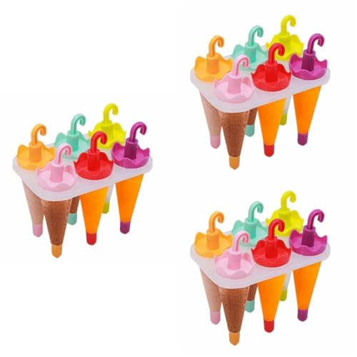 Ciieeo 3 Sätze Teiliges Regenschirm Eisformen Wiederverwendbare Kunststoff Mold Für Popsicles Geeignet Für Wasser Milch Und Fruchtige Mischungen Farbenfrohes Design Für 6 Stücke * 3 Ciieeo 3 Sätze Teiliges Regenschirm Eisformen Wiederverwendbare Kunststoff Mold Für Popsicles Geeignet Für Wasser Milch Und Fruchtige Mischungen Farbenfrohes Design Für 6 Stücke * 3 von Ciieeo