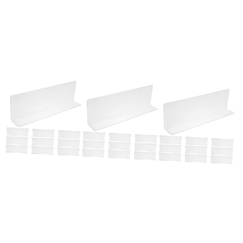 Ciieeo 3 Sätze Teiliges Transparente Regaltrenner Aus Verstellbare Förmige Trennwände Für Schlafzimmer Und Wohnzimmer Zur Organisation Von Flaschen Kleidung 10 Stück * 3 von Ciieeo