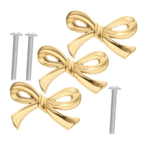 Ciieeo 3 Satz Bowknot Möbelgriffe aus Geschmiedetem Messing Goldene Schrankgriffe mit Zeitlosem Design Passend für Kleiderschränke Kommoden und Bücherregale Einfache Montage und Pflege Ciieeo 3 Satz Bowknot Möbelgriffe aus Geschmiedetem Messing Goldene Schrankgriffe mit Zeitlosem Design Passend für Kleiderschränke Kommoden und Bücherregale Einfache Montage und Pflege von Ciieeo