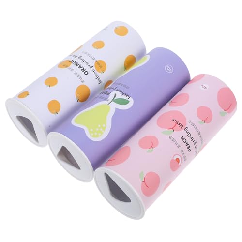 Ciieeo 3 Stück Rote Zylindrische Taschentuchbox Auto rundbehälter mit Tüchern Weicher Tragbarer Gewebehalter für Auto Bad Büro und Zuhause Einfache Installation Kompatibel mit von Ciieeo