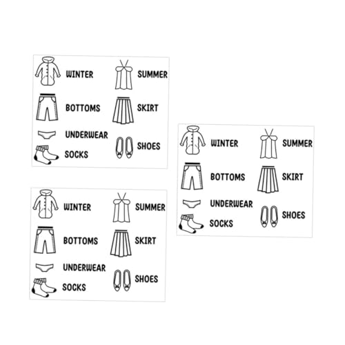 Ciieeo 3 Stück Teiliges Kleidung Aufkleber für Kleiderschrank Organisation Material Kinderzimmer Kleidungsetiketten zur Einfachen Kleiderklassifizierung und Aufbewahrung Ciieeo 3 Stück Teiliges Kleidung Aufkleber für Kleiderschrank Organisation Material Kinderzimmer Kleidungsetiketten zur Einfachen Kleiderklassifizierung und Aufbewahrung von Ciieeo