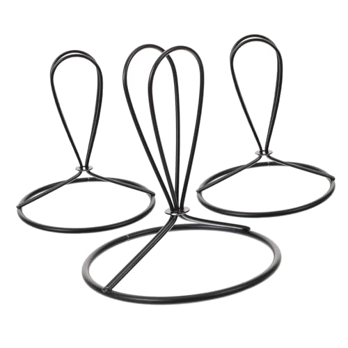 Ciieeo 3 Stück Teiliges Lampenschirm Schwarz DIY Lampenschirmhalter Kompatibel mit Tisch Steh Hängelampen Praktischer Lampenfassung Adapter zur Einfachen Befestigung von Lampenschirmen von Ciieeo