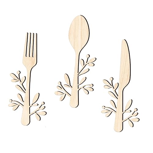 Ciieeo 3 Stück Teiliges Set Holz Küchenutensilien Wanddeko Löffel und Messer Wandanhänger Holzverzierungen für Küche Esszimmer und Restaurant Ciieeo 3 Stück Teiliges Set Holz Küchenutensilien Wanddeko Löffel und Messer Wandanhänger Holzverzierungen für Küche Esszimmer und Restaurant von Ciieeo
