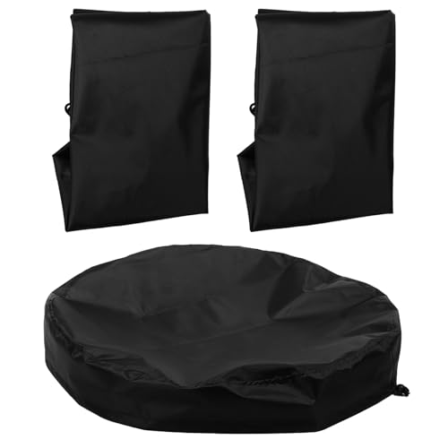Ciieeo 3stücke Teiliges Spritzwasserfestes Fässer Cover Für Chemikalienfässer Robustes Polyester Mit Verstellbarem Kordelzug Für Regenschutz Für Garten Industrieanwendungen von Ciieeo