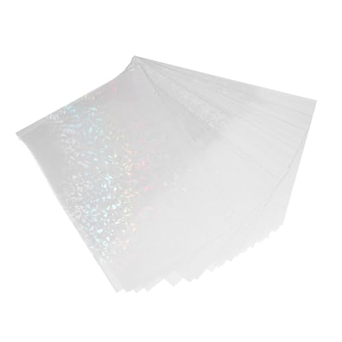 Ciieeo 30 Stück Holografisches Klebefolie Selbstklebendes Transparentes Papier für Bastelarbeiten Kaltlaminierte Holografische Folie Wasserfest Schnell Trocknend für Fotoalben und Ciieeo 30 Stück Holografisches Klebefolie Selbstklebendes Transparentes Papier für Bastelarbeiten Kaltlaminierte Holografische Folie Wasserfest Schnell Trocknend für Fotoalben und von Ciieeo