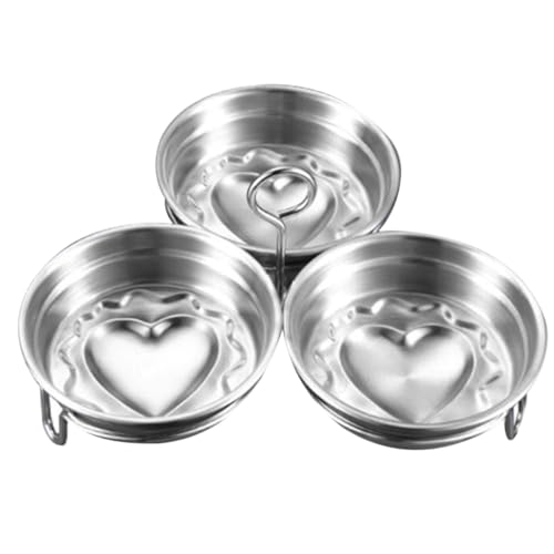 Ciieeo 3Stücke Teiliges Eierkocher Set Herzförmige Eierformen Backwerkzeug für Süßes Frühstück und Snacks Langlebig und Leicht zu Reinigen Ciieeo 3Stücke Teiliges Eierkocher Set Herzförmige Eierformen Backwerkzeug für Süßes Frühstück und Snacks Langlebig und Leicht zu Reinigen von Ciieeo