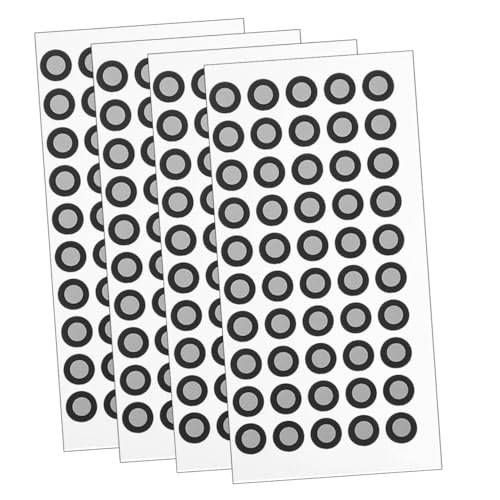 Ciieeo 4 Blätter Reflektierende Markierungspunkte pro Scanner Markierungspunkte Hochreflektierende Folienpunkte mit Guter Haftung und Leichter Anwendung für Präzises Scannen von Ciieeo