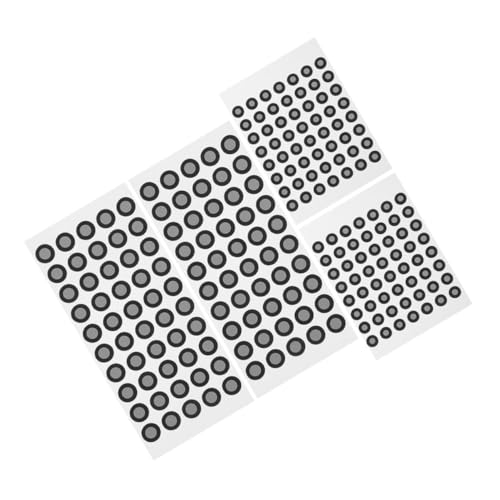 Ciieeo 4 Blätter Scanning Marker Schwarze Aufkleber Reflektierende Tracking Punkte Kompatibel mit Shining Handheld Scanner für Präzise Optische Verfolgung Industrielle Anwendungen von Ciieeo