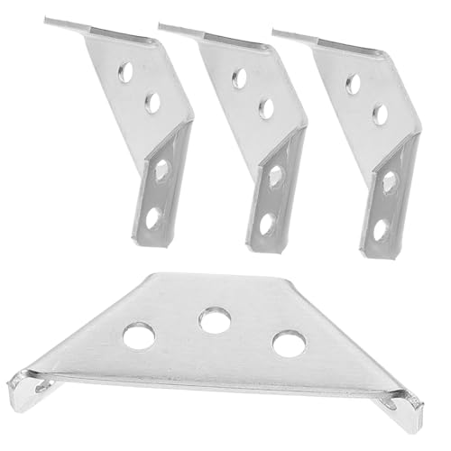 Ciieeo 4 STÜCKE Edelstahl Dreieck eckverbinder Verstärkte Möbelwinkel für Holz und Schwarz Pulverbeschichtete Halterung Einsetzbar zur Möbelstabilisierung und Regalbefestigung Ciieeo 4 STÜCKE Edelstahl Dreieck eckverbinder Verstärkte Möbelwinkel für Holz und Schwarz Pulverbeschichtete Halterung Einsetzbar zur Möbelstabilisierung und Regalbefestigung von Ciieeo