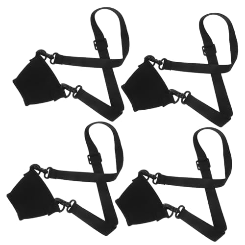 Ciieeo 4 Sätze Weinglas Halter mit Verstellbarem Trageband Isolierter Weinglas Halter für Verschiedene Gläser Langlebige Neoprenhülle für Hochzeiten Partys und Festivals von Ciieeo