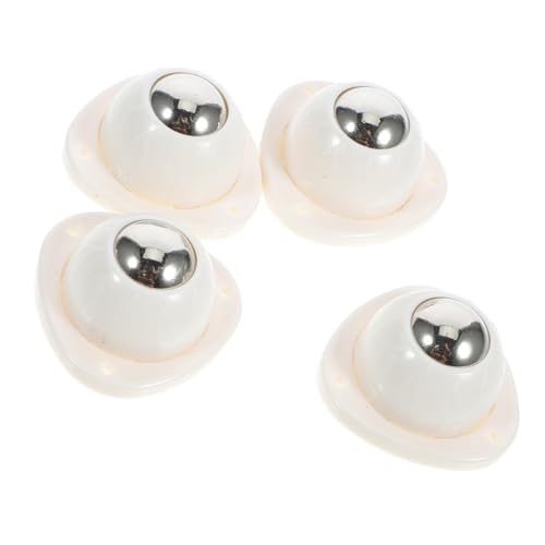 Ciieeo 4 Stck Teiliges Selbstklebende Möbelrollen aus Abs und Stahl Drehbare Mini lenkräder für Kleine Küchengeräte und Aufbewahrungsboxen Kratzfest und Einsetzbar von Ciieeo