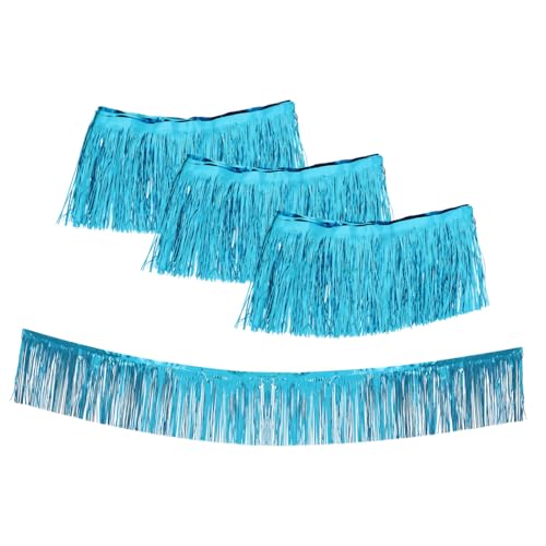 Ciieeo 4 Stk. Teiliges Metallic Lametta Tischrock- Blau Langlebiges Kunststoffmaterial Vielseitig als Tischdecke Raumteiler Türvorhang Verwendbar für Valentinstag Babyparty Ciieeo 4 Stk. Teiliges Metallic Lametta Tischrock- Blau Langlebiges Kunststoffmaterial Vielseitig als Tischdecke Raumteiler Türvorhang Verwendbar für Valentinstag Babyparty von Ciieeo