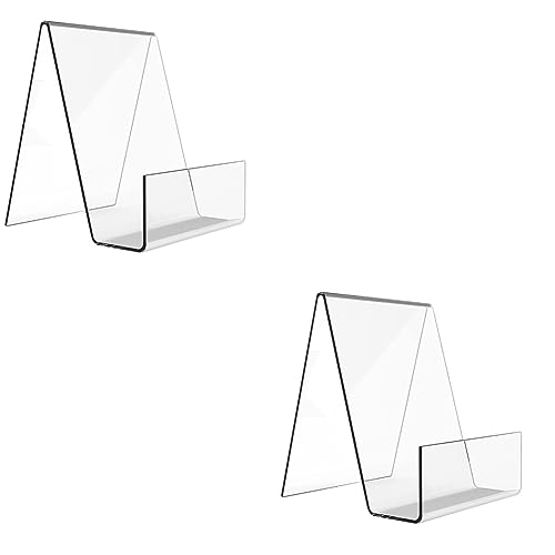 Ciieeo 4 Stück Anti-Fall-Display-ständer Bücherstand Halterung Für Tablet-staffelei Manga-Regale Notizbuch Ruhe Buchunterstützung Halter Für Fotorahmen Buchständer Bild Grußkarte Acryl von Ciieeo