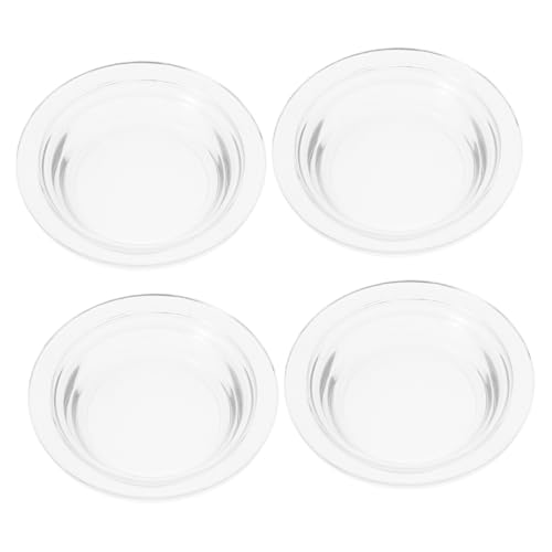 Ciieeo 4stücke Aroma-ersatzteile Glas Schale Für Wachswärmer Aromatherapie-tablett Wiederverwendbar Zubehör Warm Öl Diffusor Ersatz Teil Halter Platte Schmelzen Versorgung Duft von Ciieeo