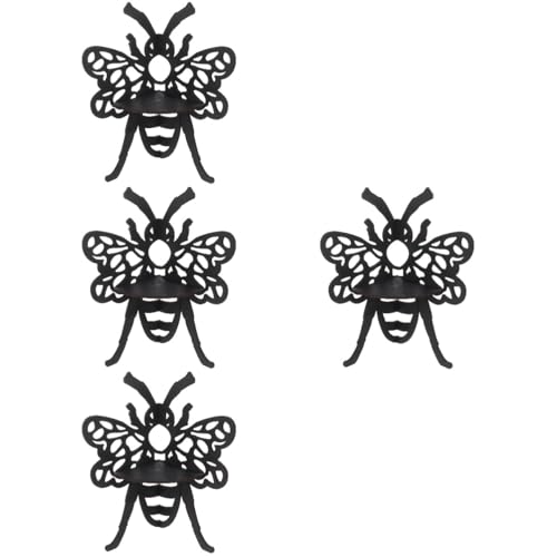 Ciieeo 4 Stück Bee Eckregal aus Holz Wandmontiertes Eckregal für Pflanzen und Dekoration Robustes Design für Schlafzimmer Wohnzimmer und Badezimmer für Ornament Präsentation und von Ciieeo