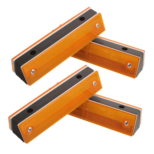 Ciieeo 4 Stück Doppelseitige Rechteckige Reflektierende Leitpfosten Hochsichtbare Straßenmarkierung für Autobahnen und Garagen Verbesserte Verkehrssicherheit bei Dunkelheit und Ciieeo 4 Stück Doppelseitige Rechteckige Reflektierende Leitpfosten Hochsichtbare Straßenmarkierung für Autobahnen und Garagen Verbesserte Verkehrssicherheit bei Dunkelheit und von Ciieeo