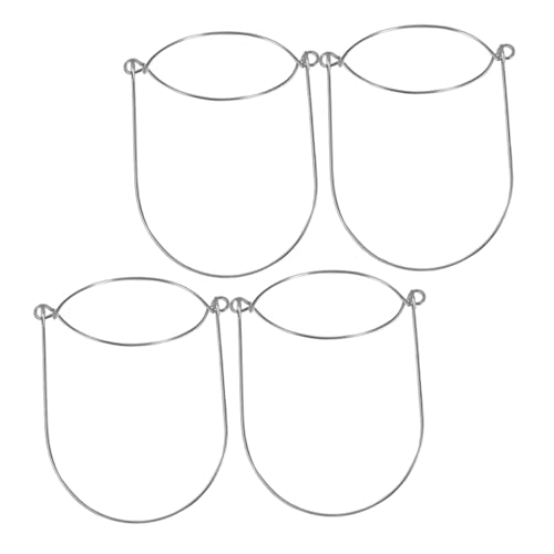 Ciieeo 4 Stück Einmachglas Griffe Glasaufhänger Küchenzubehör Glasglas Drahtgriffe Küchenbedarf Einmachglashaken Drahtgriffe Aufhänger Für Glas Stahlglashaken Silber Edelstahl von Ciieeo