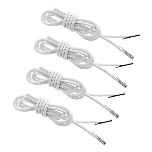 Ciieeo 4 Stück Ersatzseil für Liegestühle Elastische Schnur Starke Tragfähigkeit für Klappstühle Geeignet Weiß von Ciieeo