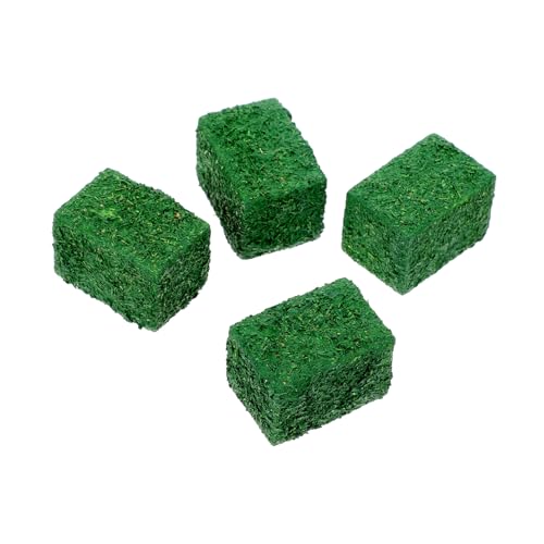 Ciieeo 4 Stück Heuhaufen Dekoration Ballen klein Kaution künstlich Fälschung dekorativer Heuhaufen Garten-Heuhaufen- Miniatur -Stütze Partei schmücken hölzern Green von Ciieeo