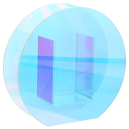 Ciieeo 4 Stück Irisierend Blumenvase Dekorativ Röhrenvase Hortensie Blumen- Vasen Funkeln Vase Dekorieren Porzellan Geriffelte Vase Knospenvase Masse Ästhetisch Girlande Acryl Transparent von Ciieeo
