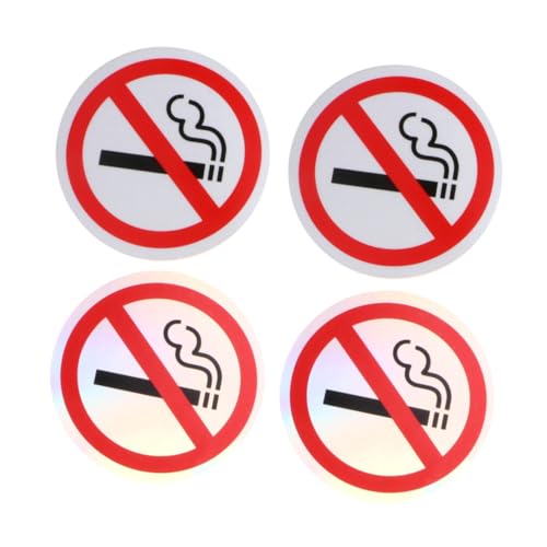 Ciieeo 4 Stück No Smoking Aufkleber Weiß Pet Warnschild Kratzfest Selbstklebend für Wand Auto Restaurant Dekor Ciieeo 4 Stück No Smoking Aufkleber Weiß Pet Warnschild Kratzfest Selbstklebend für Wand Auto Restaurant Dekor von Ciieeo