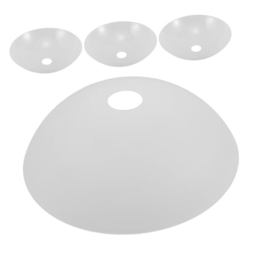 Ciieeo 4 Stück PVC Lampenschirme Halbrund Deckenleuchte Schirm Minimalistisches Design Sanfte Lichtstreuung Für Wohnzimmer Schlafzimmer Moderne Raumdekoration von Ciieeo