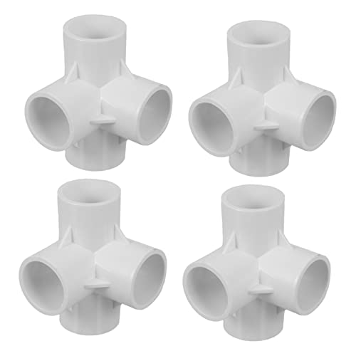 Ciieeo 4 Stück PVC Teiliges für Möbelverbindungen PVC Adapter für Stabile Verbindungen im Gewächshaus UV Beständig Korrosionsresistent und Temperaturbeständig von Ciieeo
