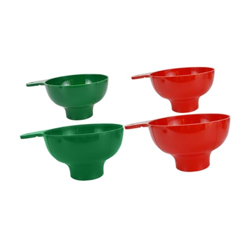 Ciieeo 4 Stück Plastik Trichter Teilig Öffnung für Einmachgläser Vielseitiger Küchen Trichter zum Einfachen Umfüllen Leicht zu Reinigen Platzsparend mit Aufhängeloch für Marmelade und von Ciieeo