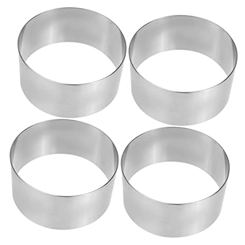 Ciieeo Mousse-kuchenformwerkzeug 4-teiliges Rundes Kuchenform-Set Für Kekse Backformen Für Die Küche von Ciieeo