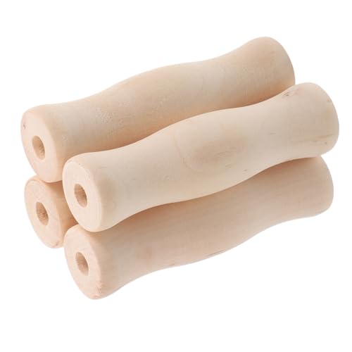 Ciieeo 4 Stück Teiliges Bbq Holzgriff Praktischem Loch Robuste Küchenzubehörteile aus Holz Langlebige Grillgriffe für Outdoor Kochen und Camping Einfach zu Reinigen und Tragbar von Ciieeo