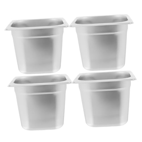 Ciieeo 4 Stück Teiliges Chafing Pfannen für Buffet und Catering Einfach zu Reinigen Große Kapazität für Restaurant und Hotel Ciieeo 4 Stück Teiliges Chafing Pfannen für Buffet und Catering Einfach zu Reinigen Große Kapazität für Restaurant und Hotel von Ciieeo