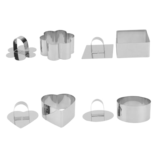 Ciieeo 4 Stück Teiliges Edelstahl Backform mit Deckel Einzigartige Formen Rund Quadratisch Blütenförmig Herzförmig DIY Keks Kuchenformen für Backen Zuhause Ciieeo 4 Stück Teiliges Edelstahl Backform mit Deckel Einzigartige Formen Rund Quadratisch Blütenförmig Herzförmig DIY Keks Kuchenformen für Backen Zuhause von Ciieeo